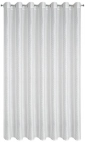 DECOREUM  záclona so striebornou potlačou 300 cm x 250 cm biela 100 % polyester 101143