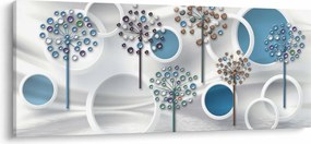 Obraz umelecké abstrakcie (120x50 cm)