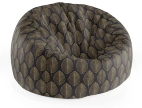Sablio Sedací vak Cocoon Zlaté listy - 115 x 75 cm x 45 cm
