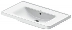 DURAVIT D-Neo umývadlo na skrinku bez otvoru, s prepadom, 800 x 480 mm, biela, s povrchom WonderGliss, 23678000601