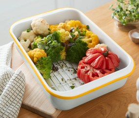 Smaltovaná forma na zapekanie s mriežkou