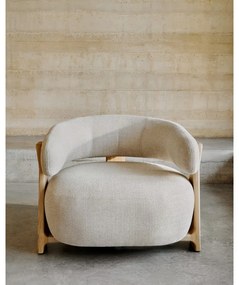 Béžové ženilkové kreslo Granite – Kave Home