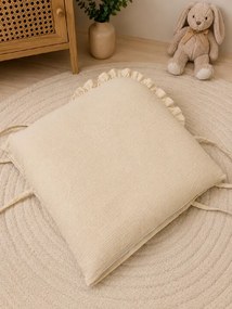 Obliečka na zavinovačku mušelín béžová 73x73 cm | Zips + 3x viazanie