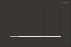 Geberit 115.883.14.1 - splachovacie tlačidlo Sigma30 24,6 x 16,4 cm čierna / lesklý chróm