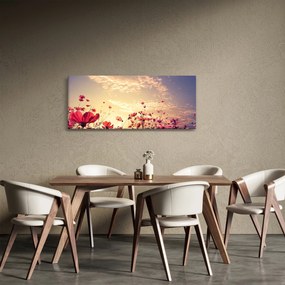 Obraz - Lúka s kvetmi (120x50 cm)