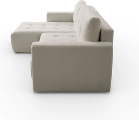 ROHOVÁ SEDAČKA SHARLOTTE 261 x 143 cm KRÉMOVÁ