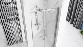 Rea Rapid Slide, posuvné sprchové dvere 1400 x 1950 mm, 6mm číre sklo, chrómový profil, REA-K5604