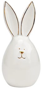 Keramický zajačik AURIC BUNNY 14 cm biely