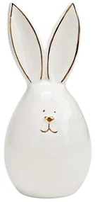 Keramický zajačik AURIC BUNNY 14 cm biely