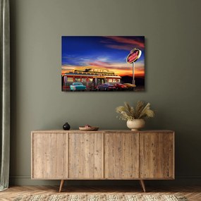 Obraz - Večerný bar (90x60 cm)