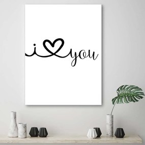 Gario Obraz na plátne Milujem ťa Rozmery: 40 x 60 cm