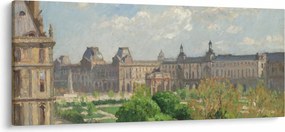 Obraz - Camille Pissarro, Place du Carrousel, Paris, reprodukcia (120x50 cm)