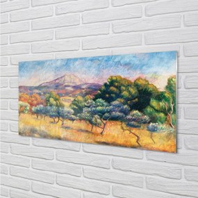 Obraz plexi Art maľoval jesenné pohľad 125x50 cm