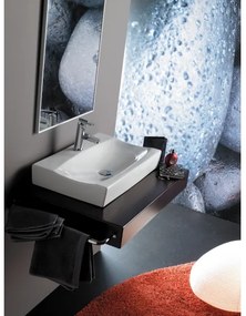 Bathco 0041 - Umývadlo na dosku SARDINERO 61,5x37,5 cm porcelán/biela