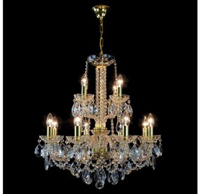 Wranovsky JWZ125122230 - Krištáľový luster na reťazi MARIERA 12xE14/40W/230V