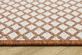 Obojstranný koberec BRUSSELS 206074/10410 Cayenne krémový / terakotový