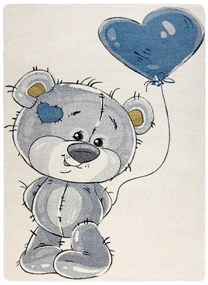Detský kusový koberec Petit E1593 Teddy bear cream, 140x190, šedá, detská izba, Dywany Łuszczów