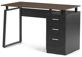 Kancelársky stôl 3218 OAK, čierny a dubový