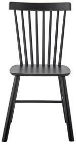 Čierna jedálenská stolička z kaučukového dreva Mill – Bloomingville
