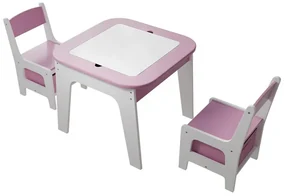 InternetovaZahrada Detský drevený set Milou - ružový