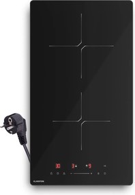 Klarstein PowerGlide indukčná varná doska | Moderná, kompaktná a výkonná | 2 varné zóny | 3500 W | 30 cm