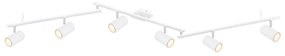 Globo 57910-6W - Bodové svietidlo ROBBY 6xGU10/35W/230V biela