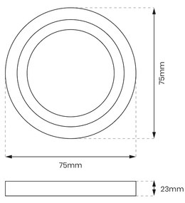 Schodiskové LED svietidlo Oti Max, 1x LED 0,6w, 4000k, b