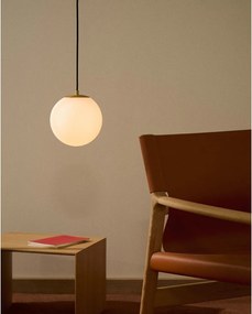 Biele/v zlatej farbe závesné svietidlo so skleneným tienidlom ø 10 cm Brisia – Kave Home