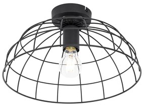 Priemyselné stropné svietidlo čierne 35 cm - Hanze