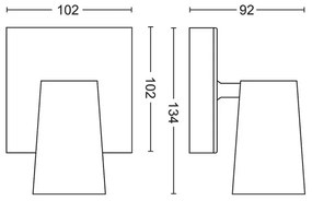 Philips 50571/31/PN - Bodové svietidlo MYLIVING PAISLEY 1xGU10/5,5W/230V