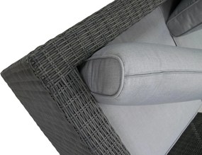 DEOKORK Ratanová variabilná zostava SEVILLA pre 5 osob (antracit)