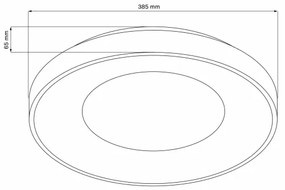 LED Stmievateľné stropné svietidlo WITOLD LED/48W/230V 3000-6000K + DO