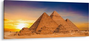 Obraz - Egyptské pyramídy (120x50 cm)