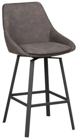 Sivé barové stoličky v súprave 2 ks (výška sedadla 65 cm) Alison – Rowico