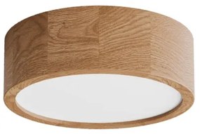 Stropné svietidlo so senzorom CLEO 2xE27/24W/230V pr. 27,5 cm dub