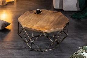 Dizajnový konferenčný stolík z masívu Diamond Mango 70cm