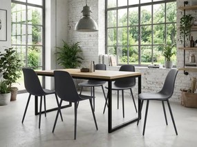 Jedálenská stolička OSAKA plastová, antracitová