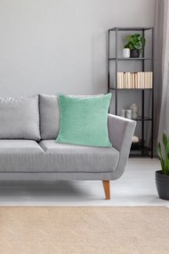 Dekoračný vankúš ZigZag 60x60 cm, mätová zelená