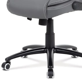 BONTEC Kancelárske kreslo, hojdací mechanizmus, šedá ekokoža, KA-G301 GREY Farba: Šedá