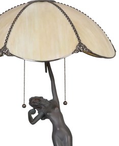 Dekoratívna vitrážová lampa Tiffany NUDE ART DECO Ø41*70