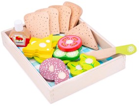 Box na obed a piknik - drevené potraviny