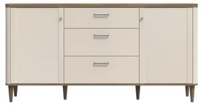 Komoda VIRO so zásuvkami hnedá/béžová