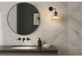 Nástenné svietidlo Costa, 1x medové sklenené tienidlo, b