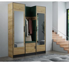 Predsieňový nábytok Roj 12 craft + Kronos 19 zelená