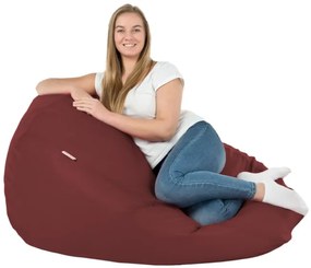 Sedací vak SAKO bordový ekokoža