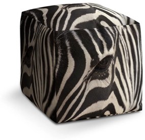 Sablio Taburet Detail zebra: 40x40x40 cm