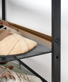 Botník Vasagle Melas 81 cm černý/hnědý