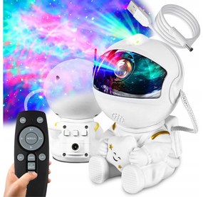 LED RGB projektor LED/5W/5V astronaut + diaľkové ovládanie