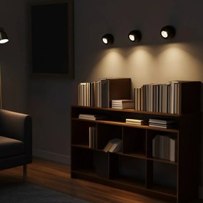 Nástenné svietidlo Flare, 1x čierne kovové tienidlo, b