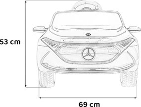 Ramiz Elektrické auto Mercedes Benz AMG EQA pre deti čierne